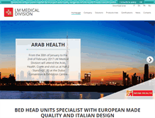 Tablet Screenshot of lmmedicaldivision.com